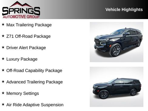 Used 2023 Chevrolet Tahoe Z71 w/ Z71 Off-Road Package AWD/4WD image 2