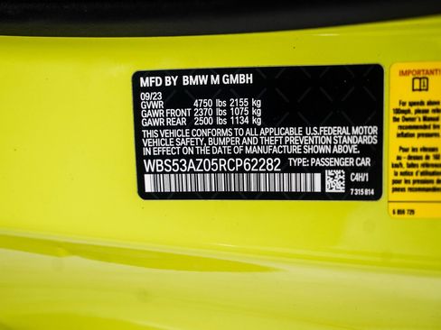 Used 2024 BMW M4 Coupe w/ Executive Package RWD image 42
