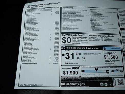New 2027 BMW 530i w/ Premium Package RWD image 15