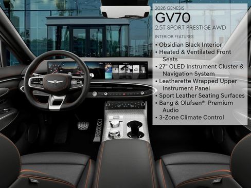 New 2026 Genesis GV70 2.5T Sport Prestige AWD/4WD image 17