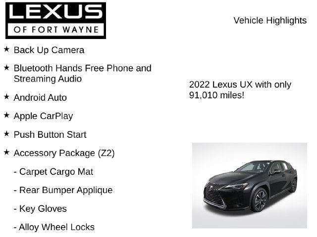 Used 2022 Lexus UX 200 w/ Accessory Package (Z2) FWD image 7