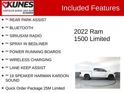 Used 2022 RAM 1500 Limited w/ (RED) Edition image 3