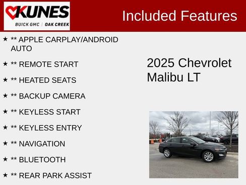 Used 2025 Chevrolet Malibu LT FWD image 2
