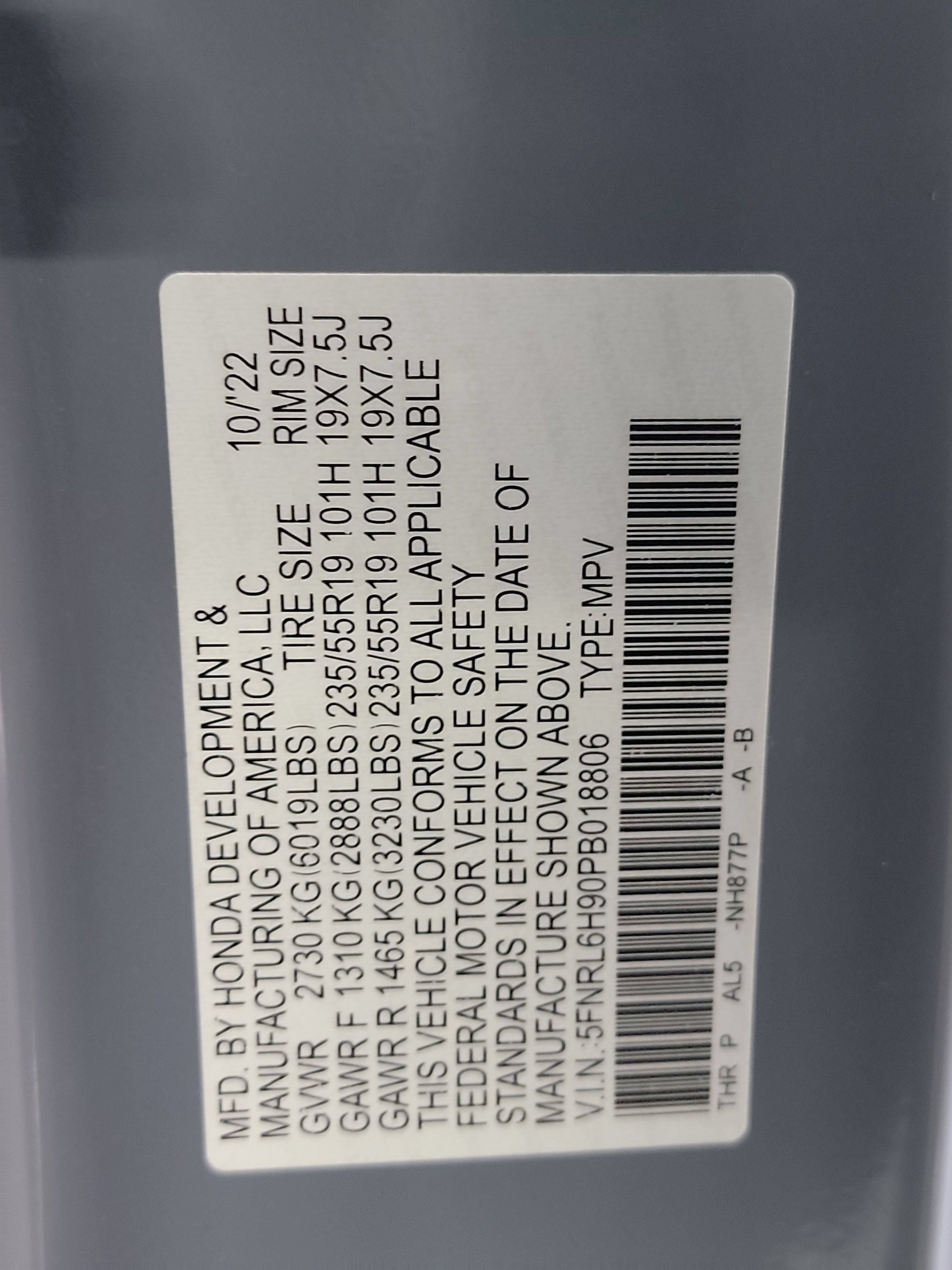 Certified 2023 Honda Odyssey Elite image 33