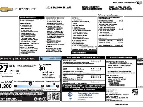 Used 2022 Chevrolet Equinox LS w/ LS Convenience Package AWD/4WD image 9