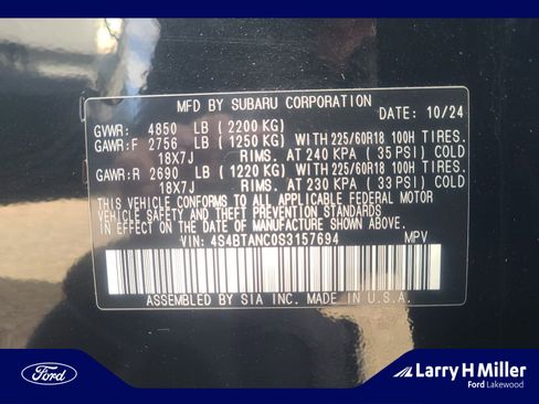 Used 2025 Subaru Outback Limited image 25