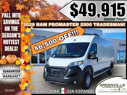 New 2026 RAM ProMaster 2500