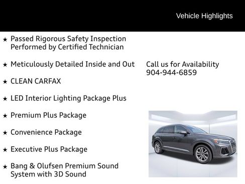 Certified 2025 Audi Q7 3.0T Premium Plus w/ Premium Plus Package AWD/4WD image 11