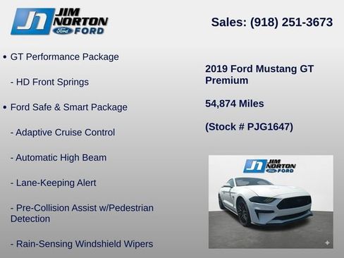 Used 2019 Ford Mustang GT Premium w/ GT Performance Package RWD image 15