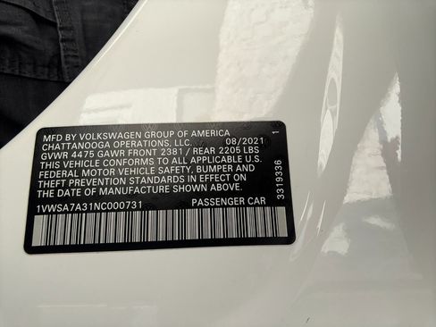 Used 2022 Volkswagen Passat 2.0T SE image 36