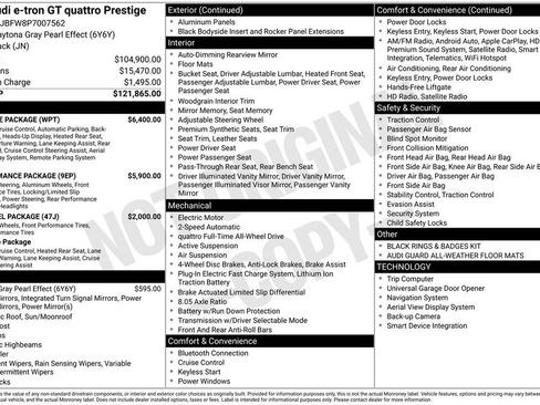 Used 2023 Audi e-tron GT Prestige w/ Prestige Package image 22