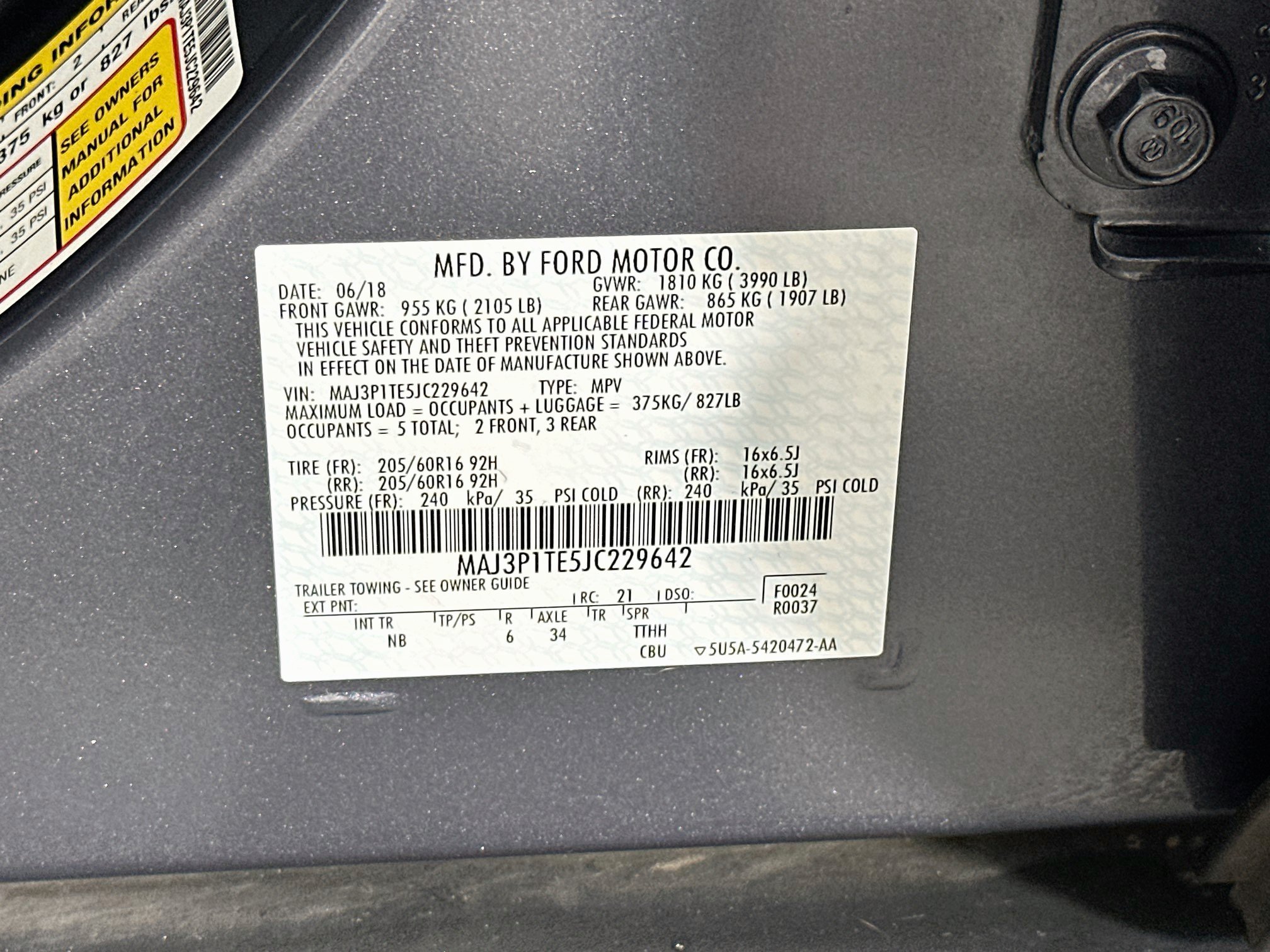Used 2018 Ford EcoSport SE w/ SE Convenience Package FWD image 12