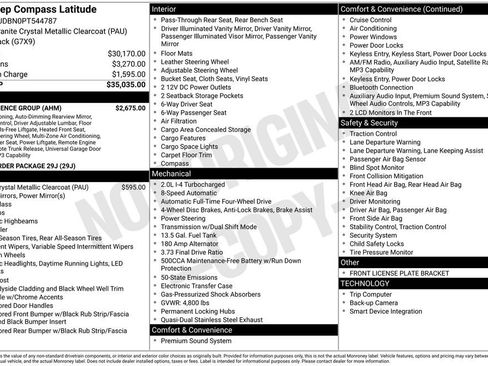 Used 2023 Jeep Compass Latitude w/ Convenience Group AWD/4WD image 17