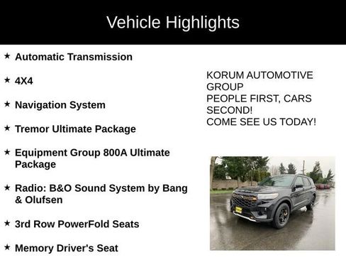 New 2026 Ford Explorer Tremor w/ Tremor Ultimate Package AWD/4WD image 4