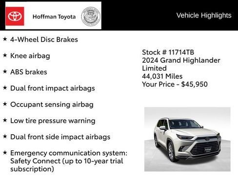 Used 2024 Toyota Grand Highlander AWD image 29