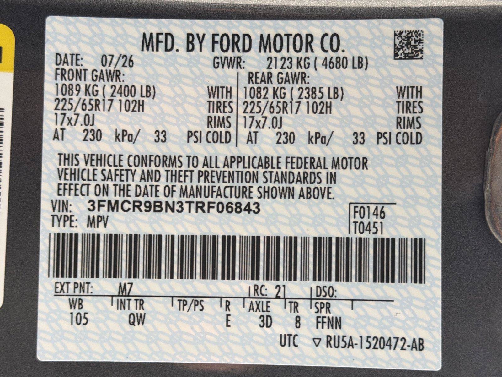 New 2026 Ford Bronco Sport Big Bend w/ Convenience Package AWD/4WD image 29