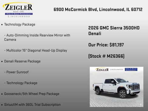 New 2026 GMC Sierra 3500 Denali w/ Denali Reserve Package AWD/4WD image 6
