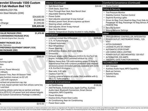 Used 2020 Chevrolet Silverado 1500 Custom w/ Custom Value Package image 18