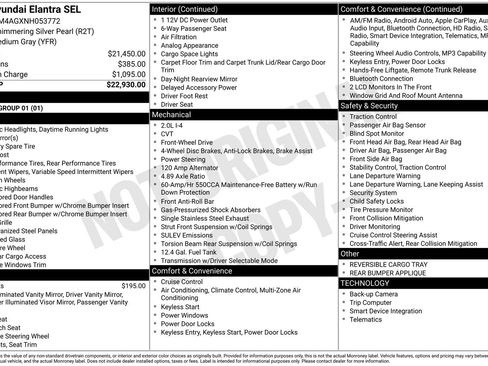Used 2022 Hyundai Elantra SEL image 9