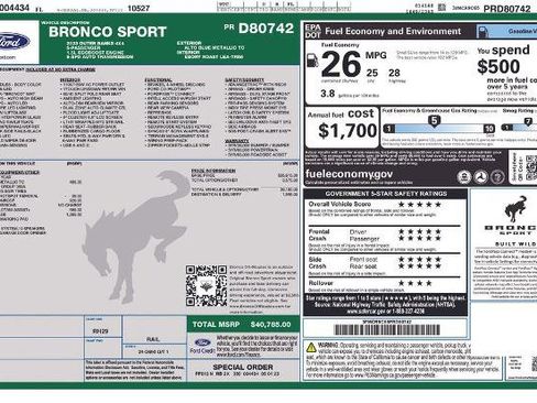 Certified 2023 Ford Bronco Sport Outer Banks w/ Tech Package image 2