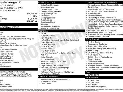 Used 2023 Chrysler Voyager LX image 16