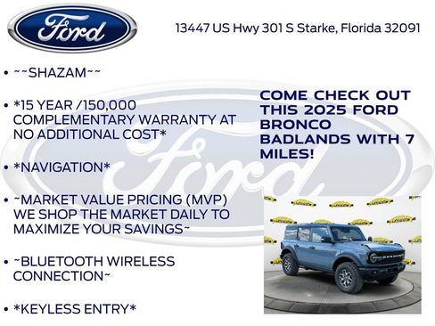 New 2025 Ford Bronco Badlands image 5