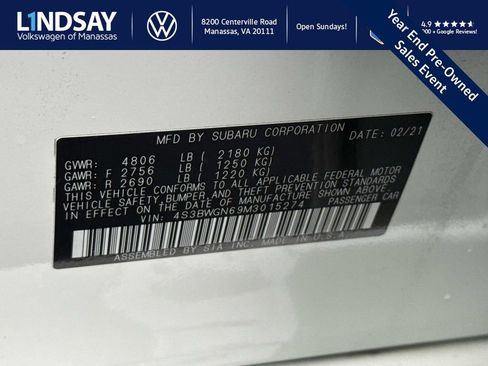 Used 2021 Subaru Legacy Limited XT w/ Popular Package #3 image 26