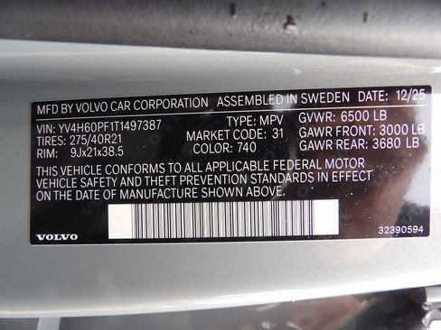 New 2026 Volvo XC90 T8 Ultra w/ Protection Package Premier AWD/4WD image 32