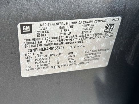 Certified 2017 Chevrolet Equinox Premier w/ Enhanced Convenience Package AWD/4WD image 17