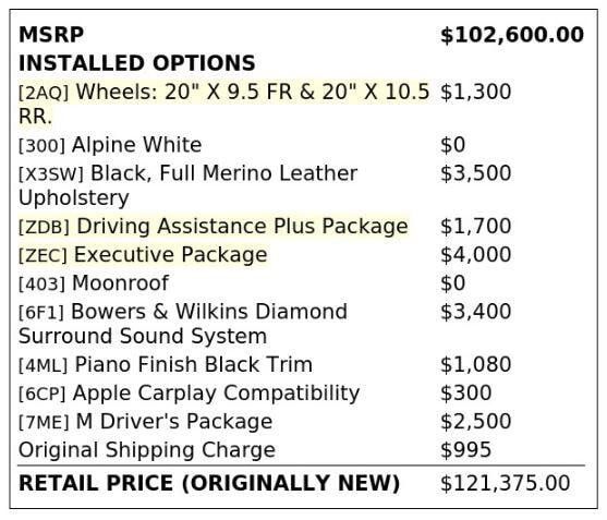 Used 2018 BMW M5 w/ Executive Package AWD/4WD image 4