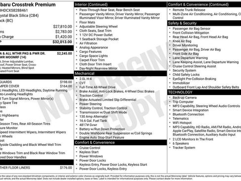Certified 2025 Subaru Crosstrek 2.0i Premium image 20