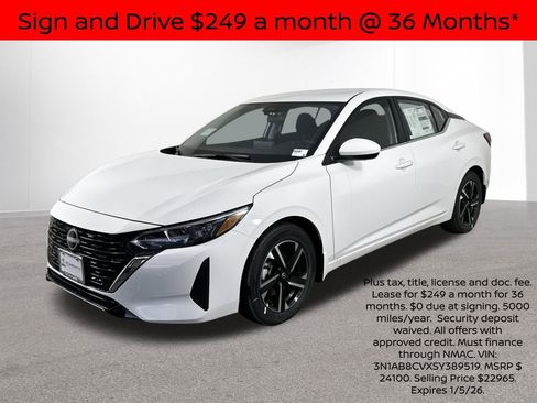 New 2025 Nissan Sentra SV w/ All-Weather Package image 1