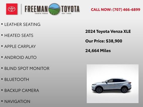 Used 2024 Toyota Venza XLE AWD/4WD image 5