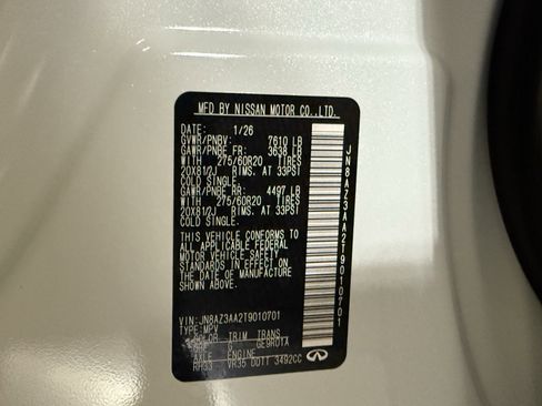 New 2026 INFINITI QX80 Pure RWD image 28