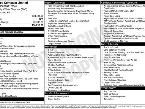 Used 2022 Jeep Compass Limited AWD/4WD image 10