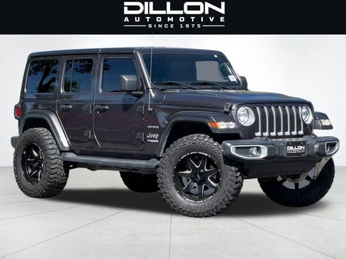 Used 2021 Jeep Wrangler Unlimited Sahara w/ Uconnect 4C Nav & Sound Group AWD/4WD image 2