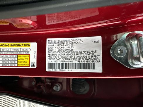 Used 2024 Honda Accord EX image 32