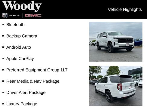 Used 2021 Chevrolet Tahoe LT w/ Luxury Package AWD/4WD image 3