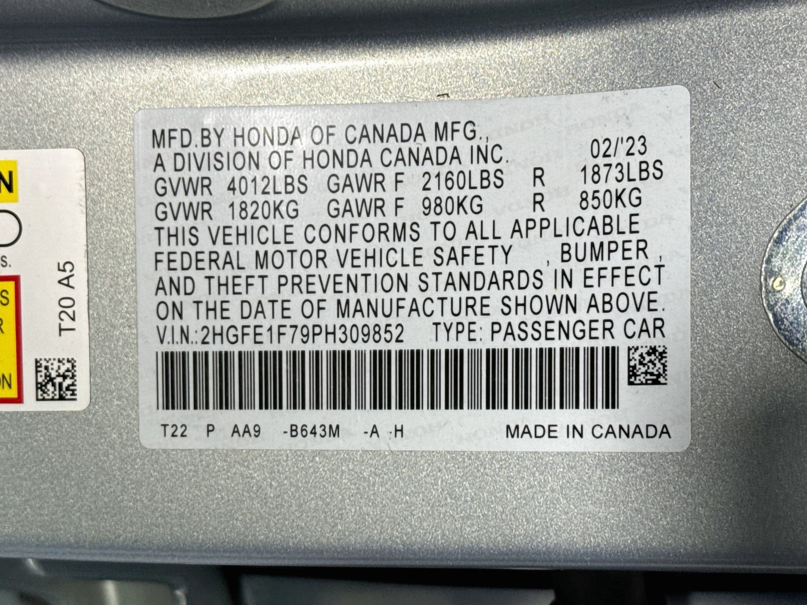 Used 2023 Honda Civic EX image 29
