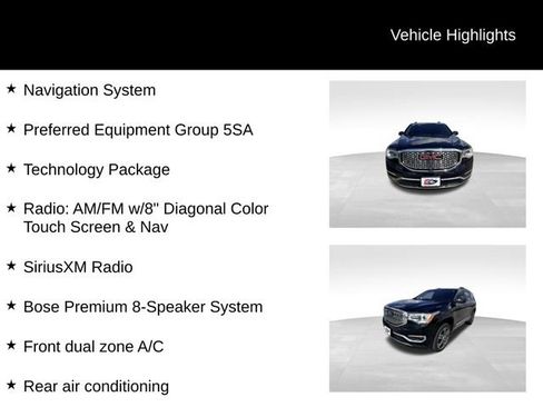 Used 2019 GMC Acadia Denali w/ Technology Package AWD/4WD image 13