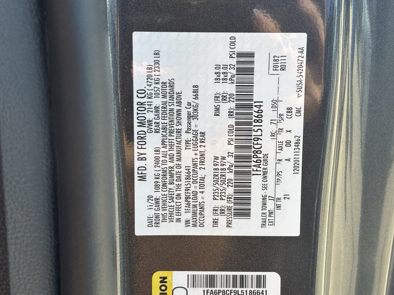 Used 2020 Ford Mustang GT RWD image 31