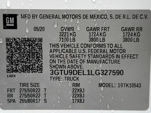 Used 2020 GMC Sierra 1500 SLT w/ SLT Premium Plus Package image 74