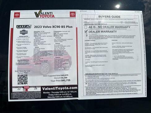 Used 2023 Volvo XC90 B5 Plus w/ Protection Package Premier image 37