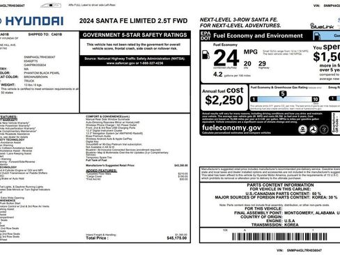 Used 2024 Hyundai Santa Fe Limited image 3