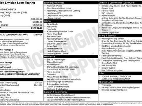 Used 2024 Buick Envision Sport Touring image 20