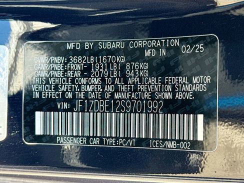 Used 2025 Subaru BRZ Limited w/ Popular Package 1 image 41