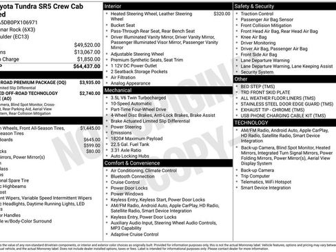 Used 2023 Toyota Tundra SR5 w/ TRD Off-Road Premium Package image 32