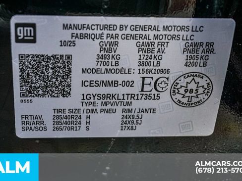 Used 2026 Cadillac Escalade ESV Platinum Sport w/ LPO, ONYX Package AWD/4WD image 67