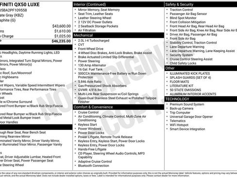 Used 2023 INFINITI QX50 Luxe image 30