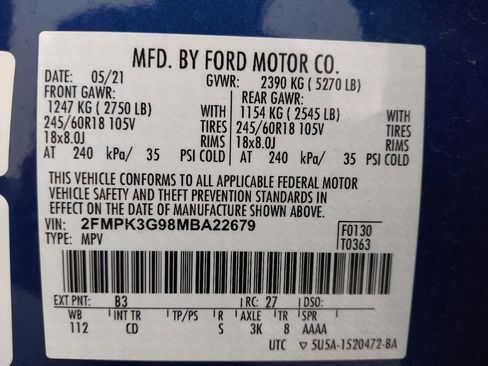 Used 2021 Ford Edge SE w/ Cargo Accessory Package FWD image 33